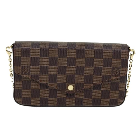 LOUIS VUITTON Damier Ebene Pochette Felice Shoulder Wallet N63032 - Picture 13 of 16
